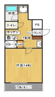 M’LIFE森ノ宮【4階】の間取り