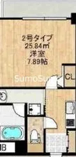 ブリーズガーデン京町堀【4階】の間取り