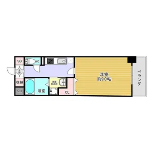 COCORO-WEST【9階】の間取り