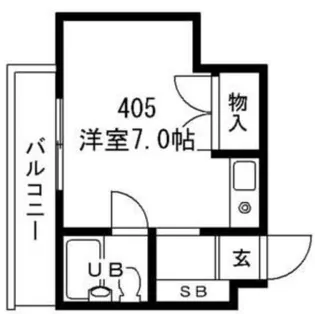 シャンブルド甲東園【4階】の間取り