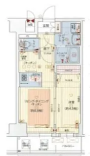 プレサンス難波クチュール【15階】の間取り