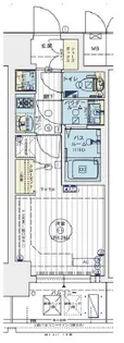 エステムコートディアシティWEST【2階】の間取り