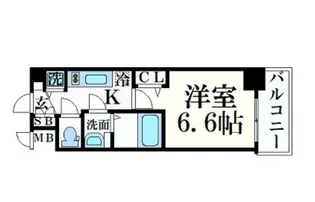 プレサンス心斎橋ブライト【4階】の間取り