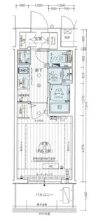 エステムコート大阪WEST【5階】の間取り