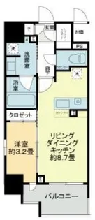リビオレゾン靭公園【15階】の間取り