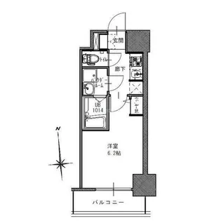 SーRESIDENCE南堀江【12階】の間取り