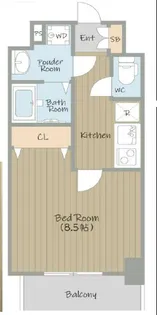 アドバンス難波レーヴ【4階】の間取り