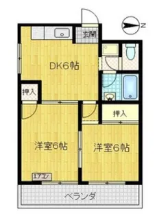 青風ハイツ【3階】の間取り