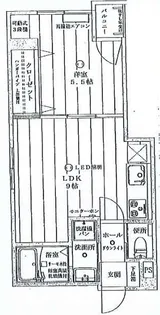 コスモハイツ阿波座【5階】の間取り
