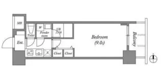 スプランディッド淀屋橋DUE【11階】の間取り