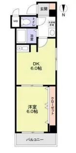 シティコート南船場【4階】の間取り