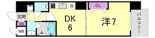 エスライズ西本町Ⅱ【10階】の間取り