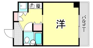 瑠璃甲東園【5階】の間取り