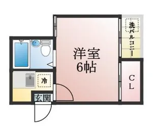 ドミトリー板宿【5階】の間取り