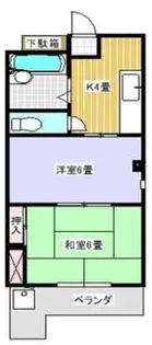 グリーンビラ西代【3階】の間取り
