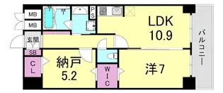 アネスト北堀江【5階】の間取り