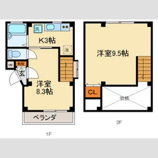 JUNハイツ【4階】の間取り
