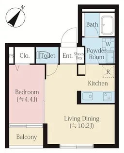 MAISON YUTENJI【2階】の間取り