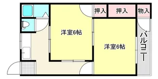 福住マンション【1階】の間取り