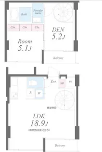 セイワ南堀江リバーレジデンスEASTの間取り