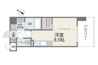 カーサエンペサール【3階】の間取り