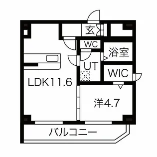 ライオンズマンション日本橋【9階】の間取り