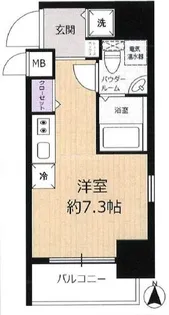 ベルエ難波西【5階】の間取り
