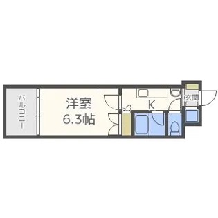 Felis北堀江(フェーリス北堀江)【9階】の間取り