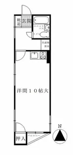 ミダ六マンション【3階】の間取り