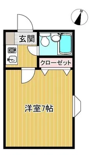 コーポ旗塚【1階】の間取り