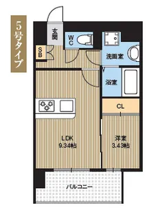 KL箱崎【2階】の間取り