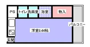 コスモトム日本橋 Ⅱ【3階】の間取り