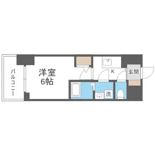 エスリードレジデンス大阪本町【7階】の間取り