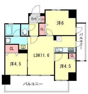 ワコーレ兵庫ステーションフラッツ【3階】の間取り