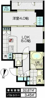 イーストープ用賀【5階】の間取り