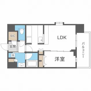 スプランディッド難波キャトル【14階】の間取り