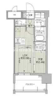 グランフォーレ博多ウォーターフロント【13階】の間取り