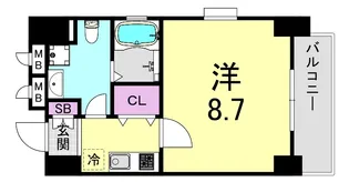 ディナスティ堺筋本町【3階】の間取り