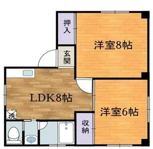 渡辺マンション【4階】の間取り