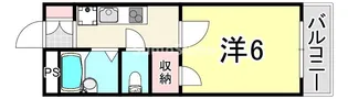 レオパレス武庫南【2階】の間取り