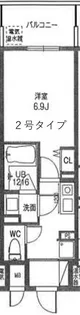 クローバー・ビュー上本町【9階】の間取り