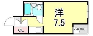 BILLION HILLS 東園田【1階】の間取り