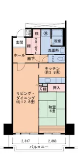 キャナルタウンウェスト5号棟【10階】の間取り