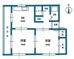 アミニティ塚口【1階】の間取り