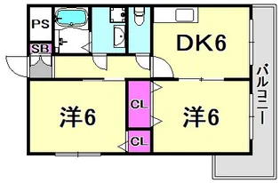 レジデンスミイチ【10階】の間取り