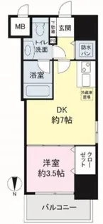 イグレック南本町【7階】の間取り