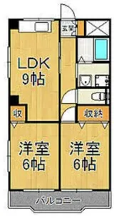 ミモダ武庫の里【3階】の間取り