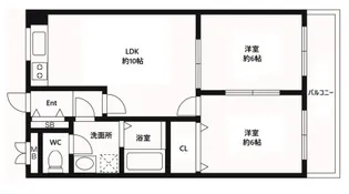 クレール西町(北館)【5階】の間取り