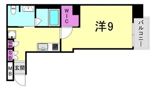 ディオレクレスト東心斎橋【3階】の間取り