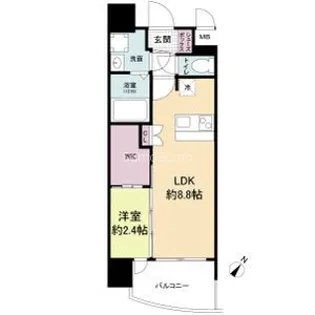 セレニテ阿波座ミラク【2階】の間取り